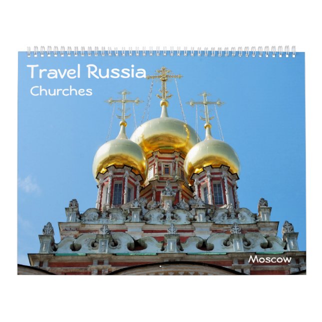 Calendário 12 meses Viagem Rússia: Igrejas (Capa)