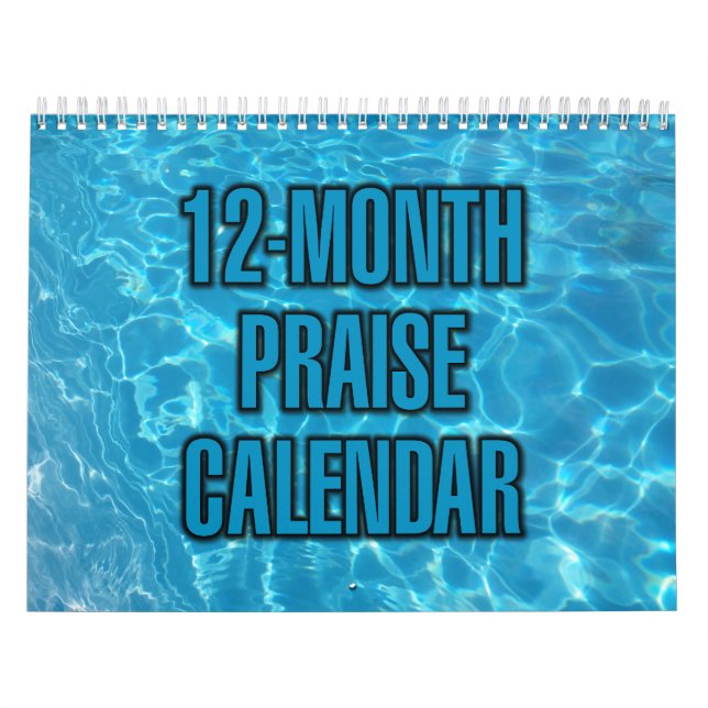 Calendário 12-Month Praise Calendar (Capa)