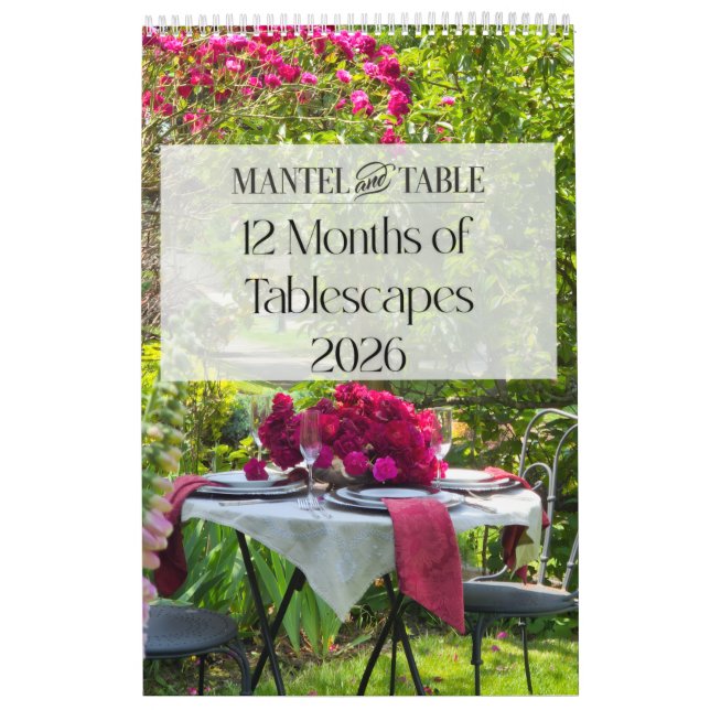 Calendário 12 Months of Beautiful Tablescapes 2026 (Capa)