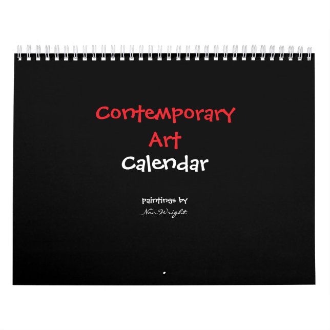 Calendário 12 months of contemporary abstract artwork (Capa)