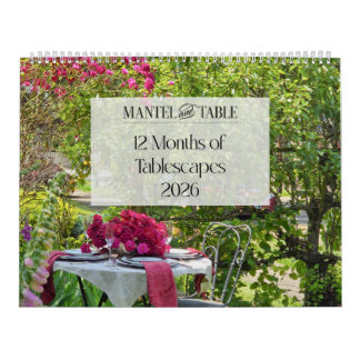 Calendário 12 Months of Tablescapes Calendar 2026