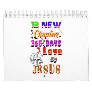Calendário 12 Novos Capítulos 365 Dias de Amor por Jesus