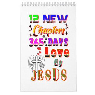 Calendário 12 Novos Capítulos 365 Dias de Amor por Jesus