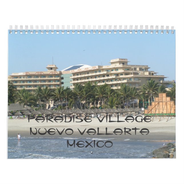 Calendário 141, vila Nuevo Vallarta México do paraíso (Capa)
