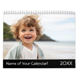 Calendário 14 Foto com cobertura de Cheio - Personalizada