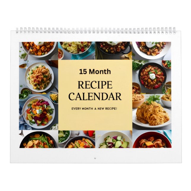Calendário 15 Month Recipe Calendar (Capa)