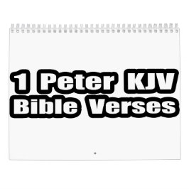 Calendário 1 Pedro Versículos da Bíblia KJV Citações