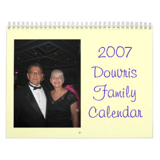 Calendário 2007 da família de Douvris