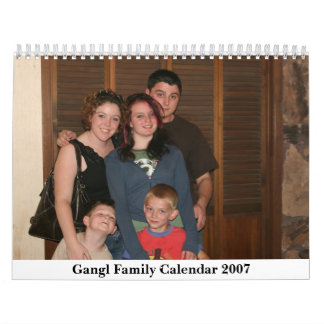 Calendário 2007 da família de Gangl