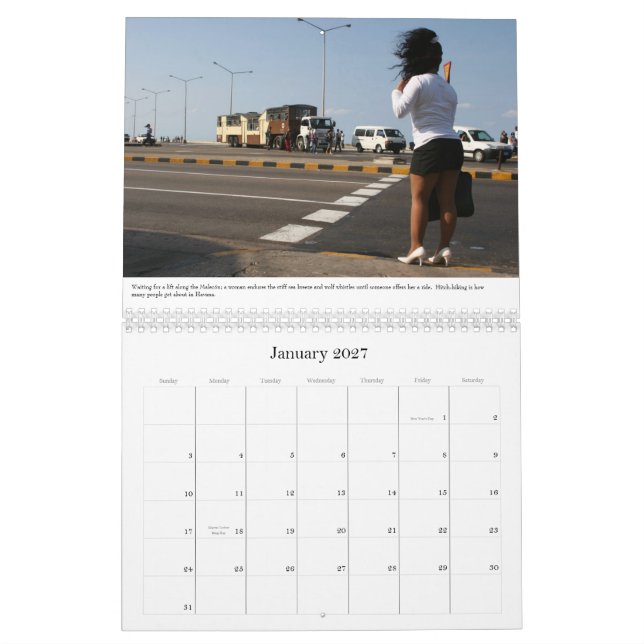 Calendário 2007 da foto de Cuba (Jan 2027)