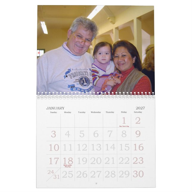 Calendário 2007 de Yoya Papou (Jan 2027)