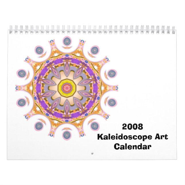 Calendário 2008 da arte do caleidoscópio (Capa)