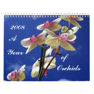 Calendário 2008 um ano de orquídeas
