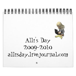 Calendário 2009-2010 do dia de Alli mini