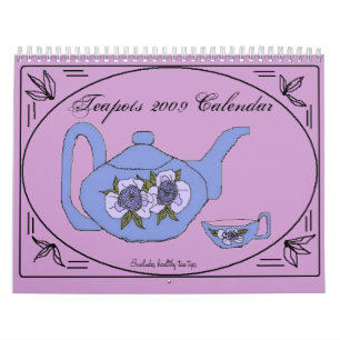 Calendário 2009 bules - personalizados