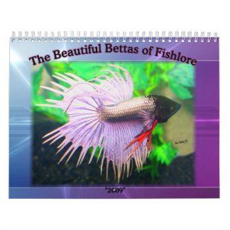 Calendário 2009 dos peixes de Betta