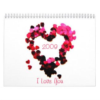 Calendário 2009, eu te amo