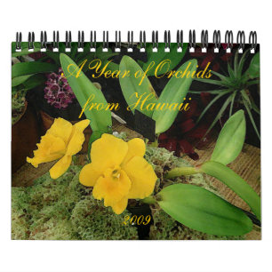Calendário 2009: Um ano de orquídeas de Havaí