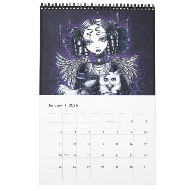 Calendário 2010-2011 da arte de Myka Jelina (Jan 2026)