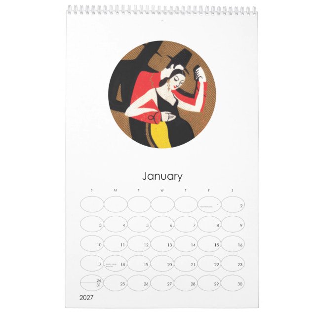 CALENDÁRIO 2010-2011 DO ART DECO (Jan 2027)