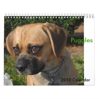 Calendário 2010 calendário, Puggles