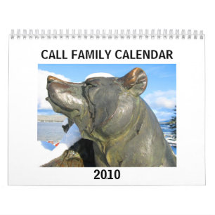 Calendário 2010 da família da chamada