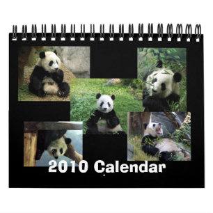 Calendário 2010 da panda