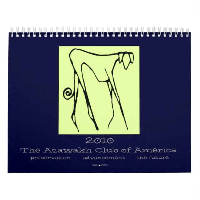 Calendário 2010 de Azawakh (Capa)