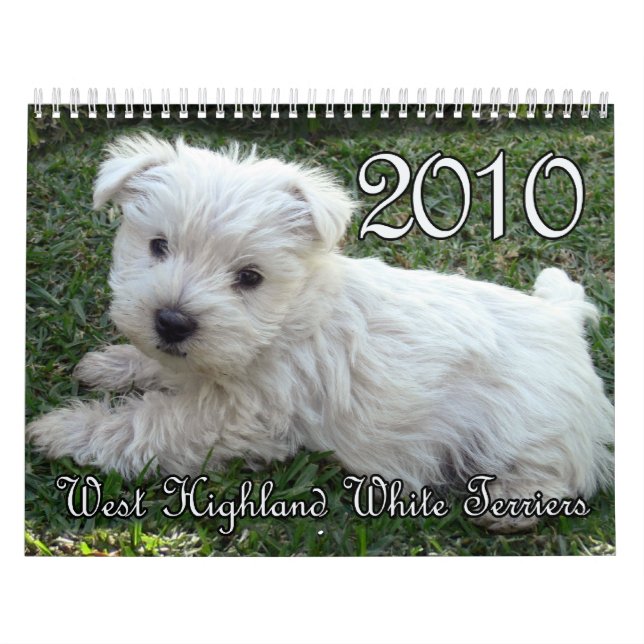 Calendário 2010 de Westie (Capa)