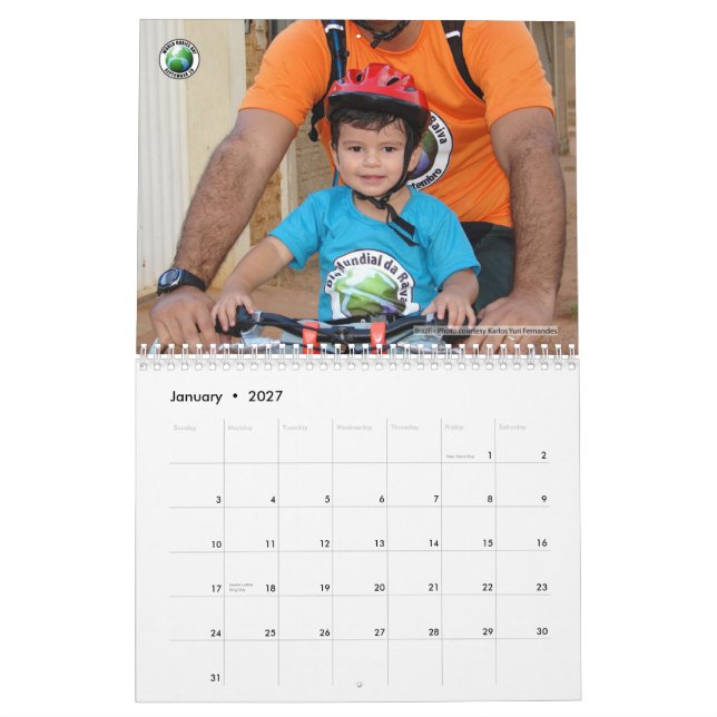 Calendário 2010 do dia da raiva do mundo (Jan 2027)