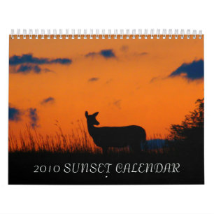 CALENDÁRIO 2010 DO POR DO SOL