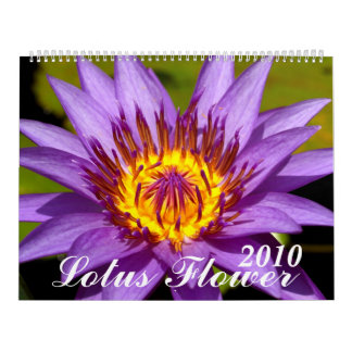 Calendário 2010, flor de Lotus