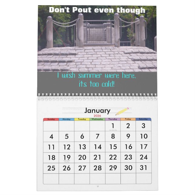 Calendário 2010 não amue - cómico para miúdos! (Jan 2026)