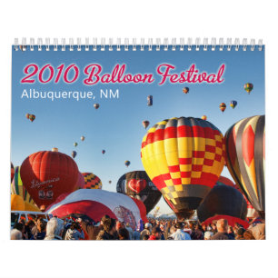 Calendário 2011 Albuquerque, festival do balão do nanômetro