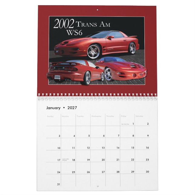 CALENDÁRIO 2011 DE PONTIAC (Jan 2027)