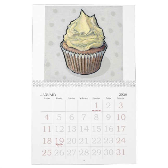 Calendário 2011 do cupcake de Scott (Jan 2026)
