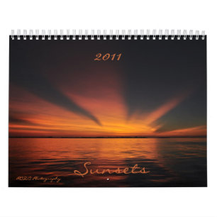 Calendário 2011 do por do sol