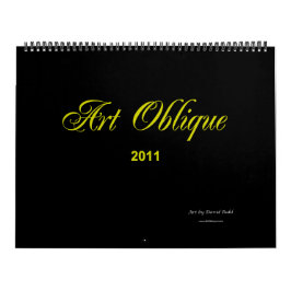 Calendário 2011 oblíquo da arte