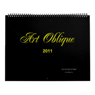 Calendário 2011 oblíquo da arte
