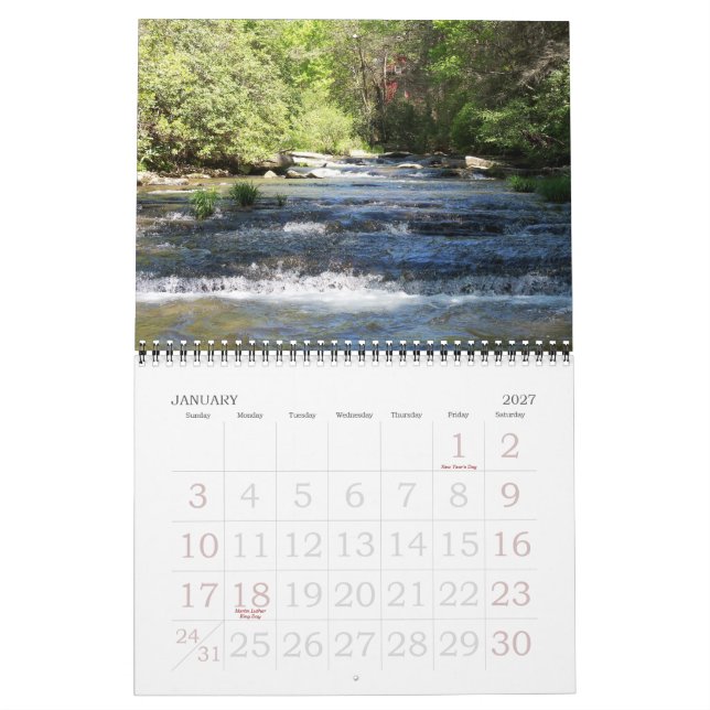 Calendário 2011 paisagens (Jan 2027)