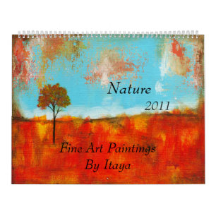 Calendário 2011 pinturas das belas artes da natureza do
