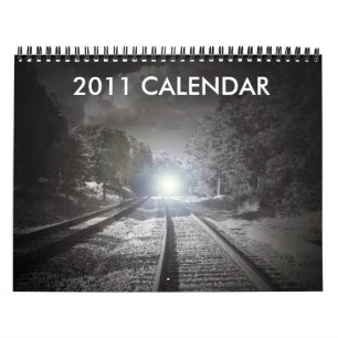 Calendário 2011 preto e branco