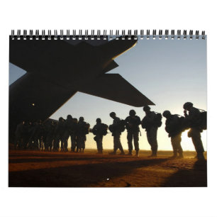 Calendário 2011 silhuetas militares