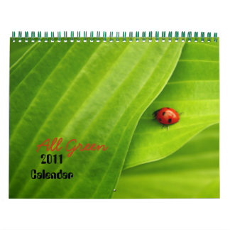 Calendário 2011 verde