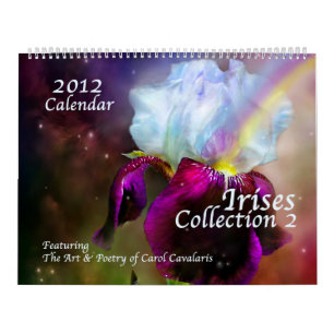 Calendário 2012 da arte da coleção 2 da íris