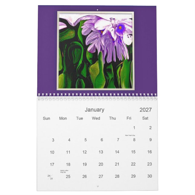 Calendário 2012 da folha de ArtSylvia (Jan 2027)