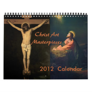 Calendário 2012 das obra-primas da arte do cristo