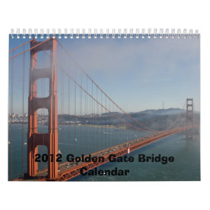 CALENDÁRIO 2012 DE GOLDEN GATE BRIDGE