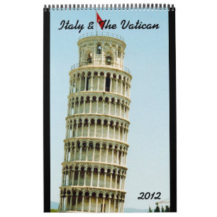 calendário 2012 de Italia & de vaticano