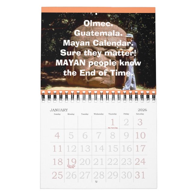 Calendário 2012 do dia do julgamento final (Jan 2026)